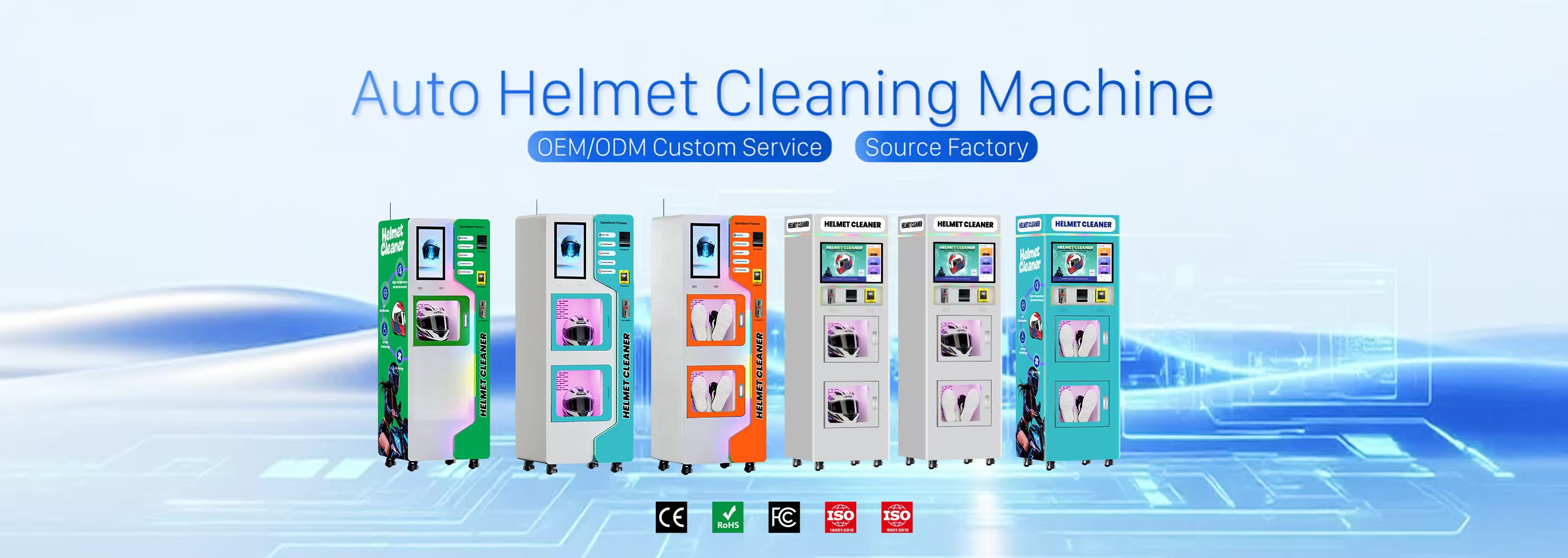 Automatic Helmet Cleaning Machine with UV Sterilization